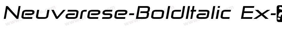 Neuvarese-BoldItalic Ex字体转换